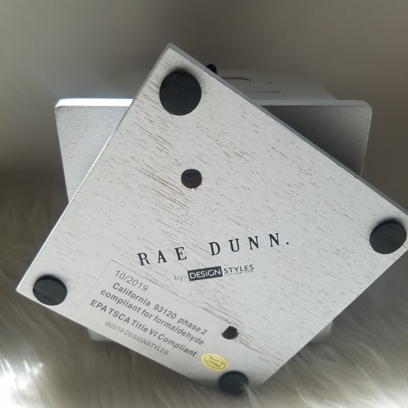 Rae Dunn Square 4 Swivel Desk Organizer White - Picture 6 of 6